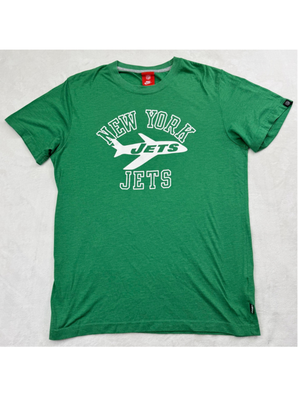Men's Nike New York Jets Graphic T-Shirt Large Green and White